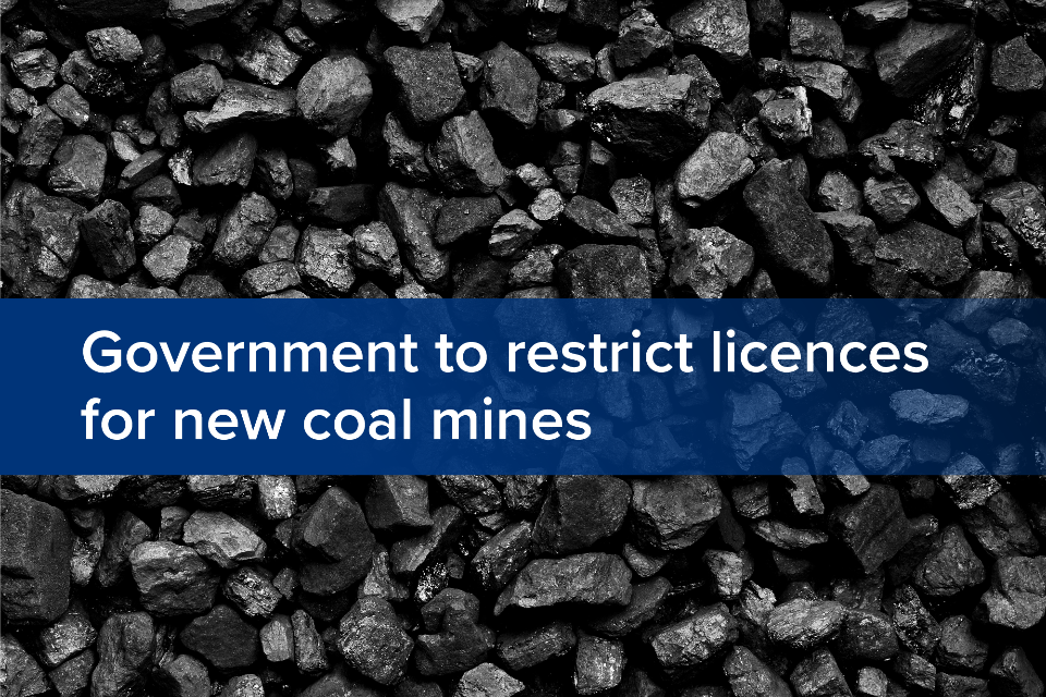 Imagem relacionada à notícia: Novas licenças de mineração de carvão serão proibidas