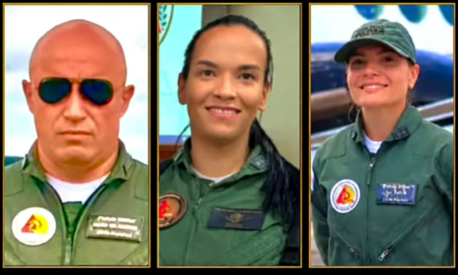 As vítimas são o tenente-coronel Luís Fernando Silvestre, a tenente Alice dos Santos Oliveira Almeida e a a tenente Gabriela Emília Soares Lacerda Resende