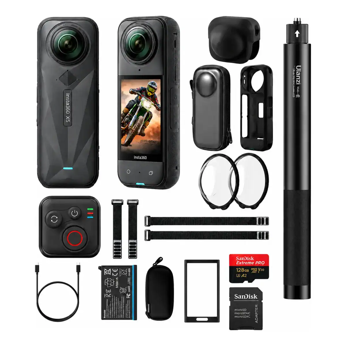Câmera Insta360 X5 8K Kit Completo
