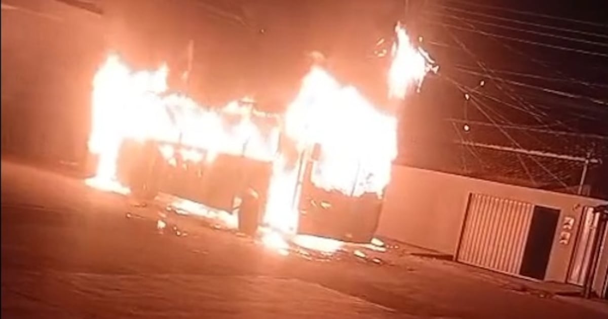 Grupo invade ônibus, expulsa motorista e incendeia veículo em Sete Lagoas, na Grande BH